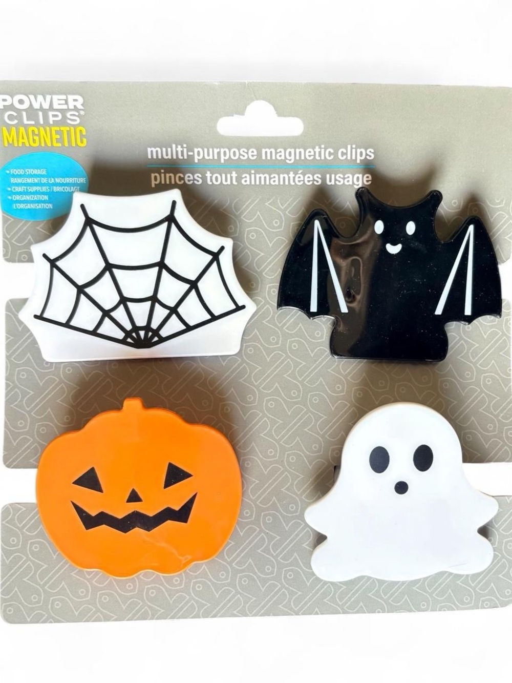 y2k Halloween Ghost Pumpkin Bat Magnet Clips - kawaii spooky Halloween